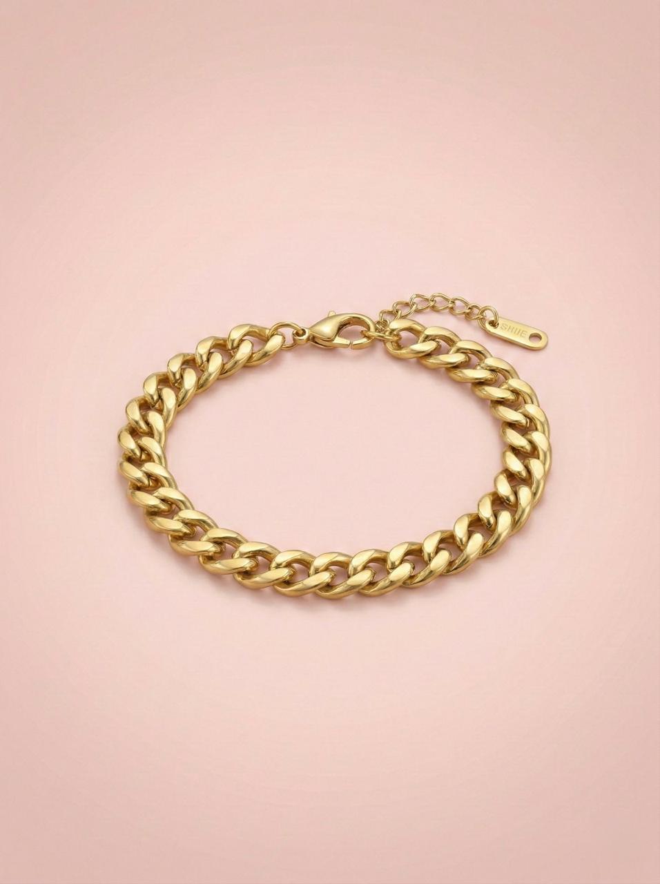Bold Gold Chain Bracelet