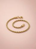 Classic Gold Rope Chain Bracelet