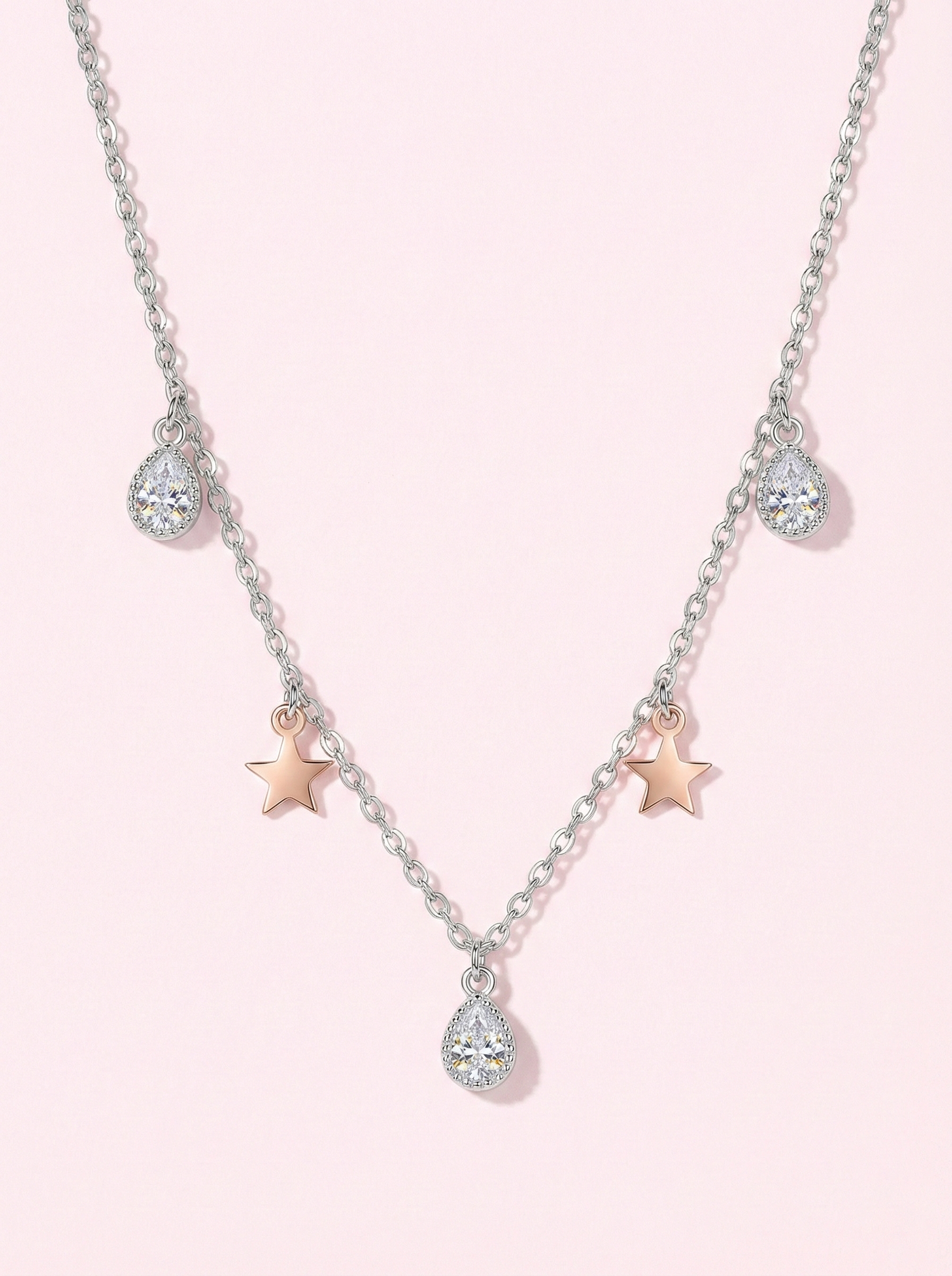Starlit Teardrop Necklace