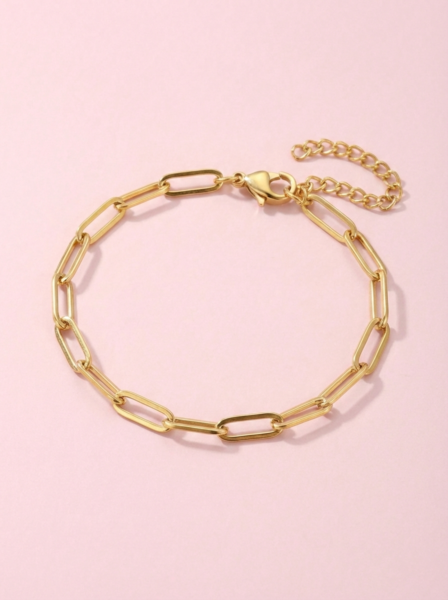 Elara Paperclip Bracelet