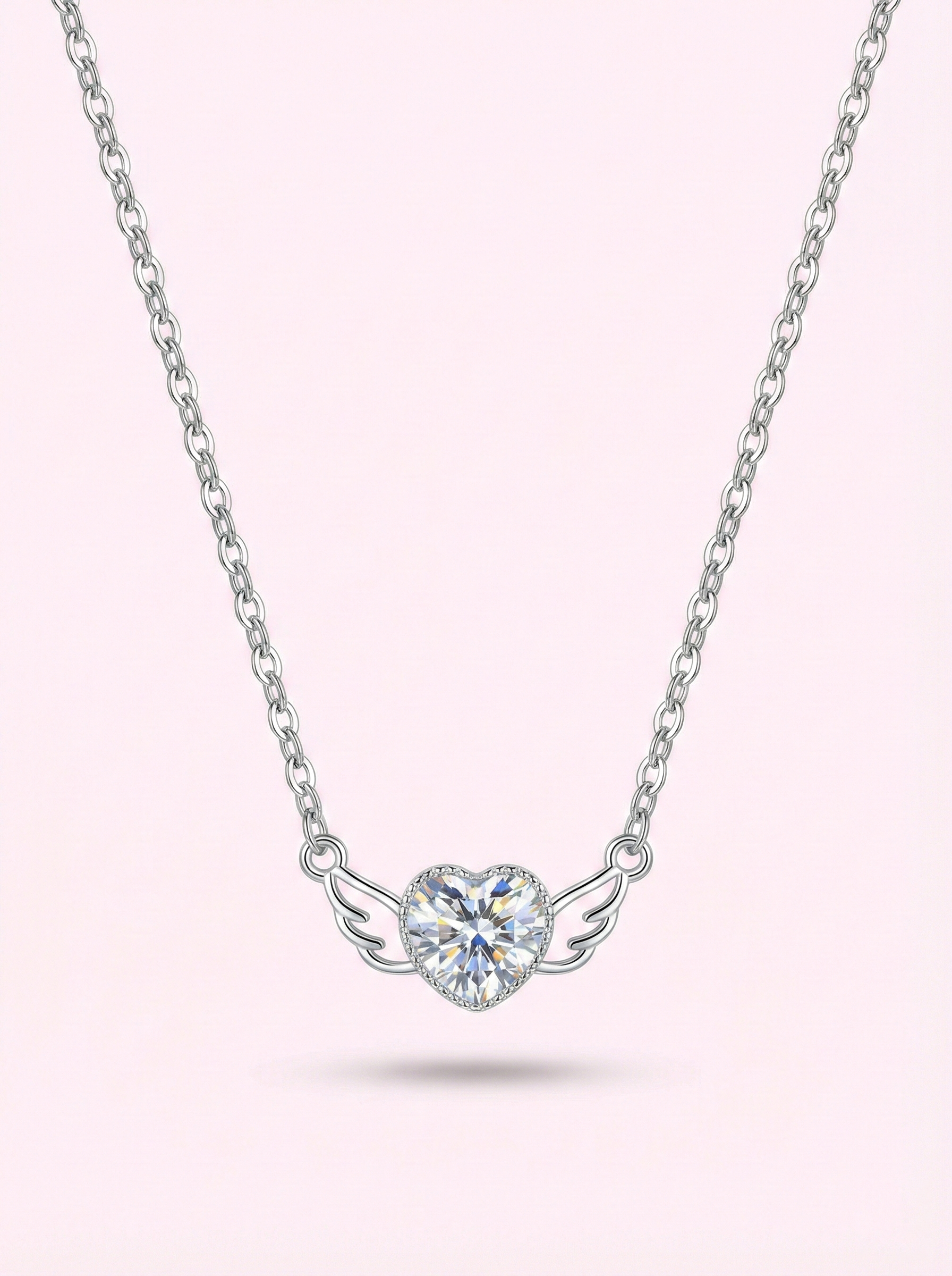 Angelic Heart Crystal Necklace
