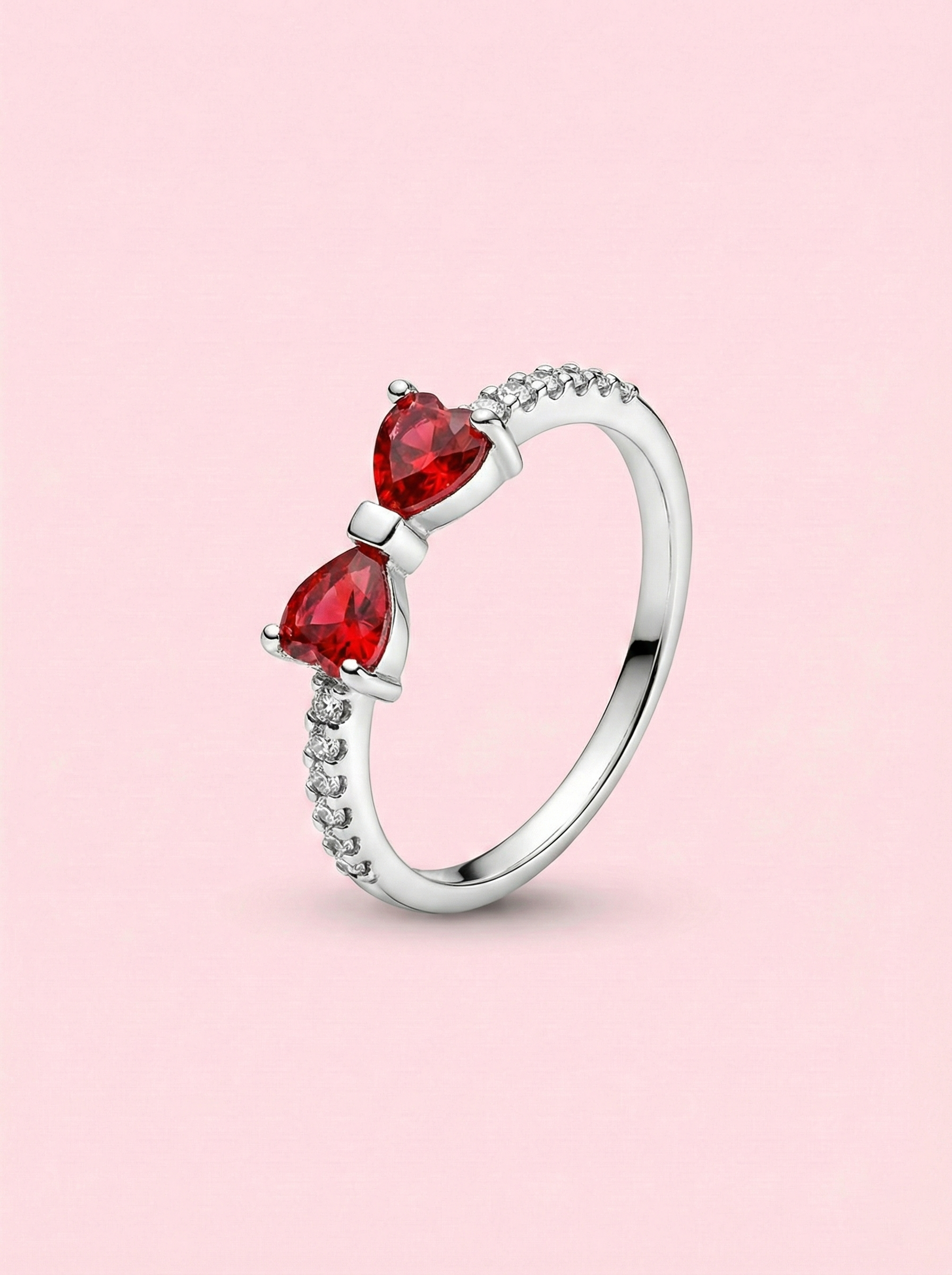 Scarlet Bow Pavé Ring