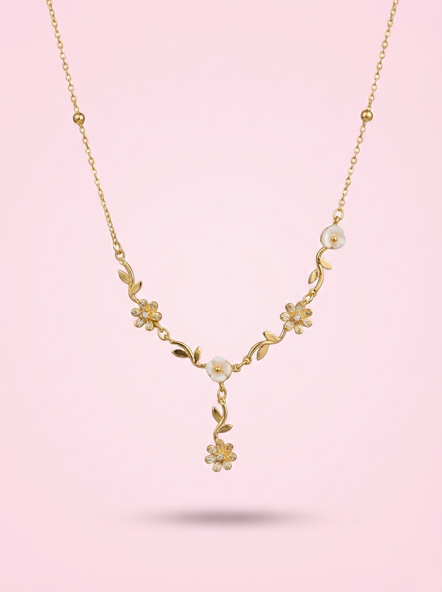 Flora & Vine Lariat Necklace
